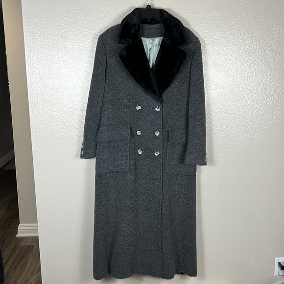 Vintage Burberry Alpaca and Wool Trench Coat
